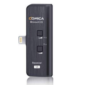 comica boomx-dmi rx wireless microphone receiver for comica boomx-d 2.4g wireless microphone compatible with iphone/ipad(not compatible with the new version of boomx-d)
