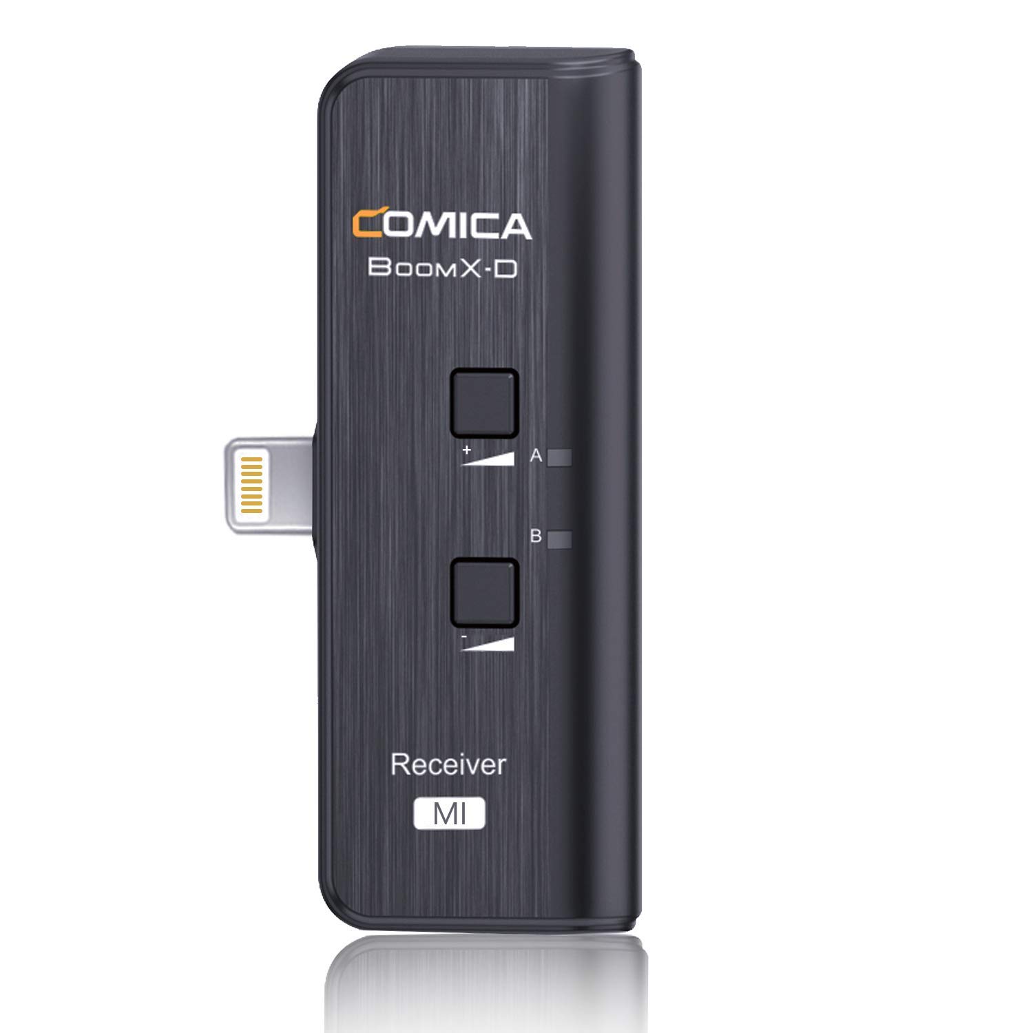 Comica BoomX-DMI RX Wireless Microphone Receiver for Comica BoomX-D 2.4G Wireless Microphone Compatible with iPhone/iPad(Not Compatible with The New Version of BoomX-D)