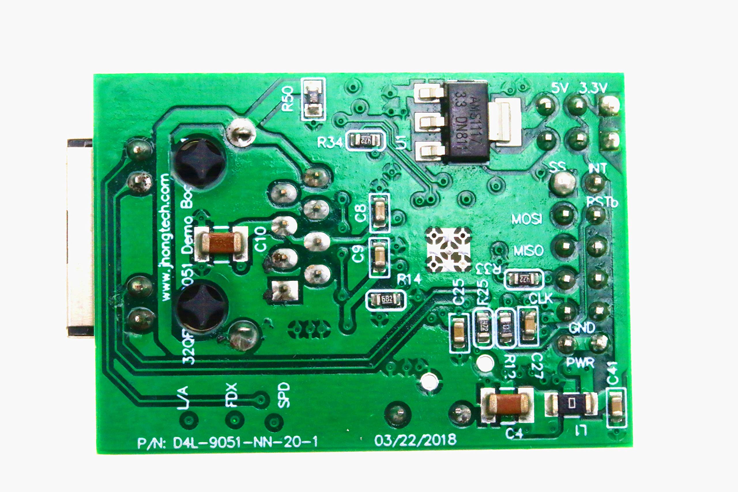 Davicom DM9051NP TCP/IP UDP SPI to LAN Ethernet Network Module Converter SPI Interface for STM32 Microcontroller ETH to WiFi Bridge ESP32 W5500