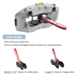 CNWOOAIVE Brake Caliper Ratchet Tool Car Ratcheting Caliper Piston Spreader Press Tool