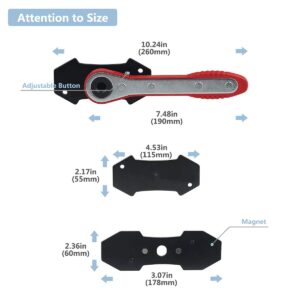 CNWOOAIVE Brake Caliper Ratchet Tool Car Ratcheting Caliper Piston Spreader Press Tool