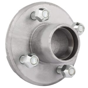 ECCPP Boat Trailer Hub Kit 4 Bolt 1-1/16 L44649 Silver Tapered Spindle Galvanized 2,000 Lbs Axle Kit