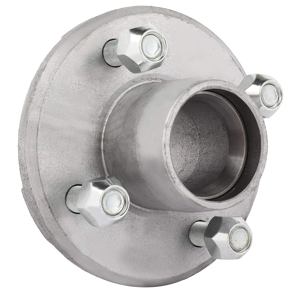 ECCPP Boat Trailer Hub Kit 4 Bolt 1-1/16 L44649 Silver Tapered Spindle Galvanized 2,000 Lbs Axle Kit