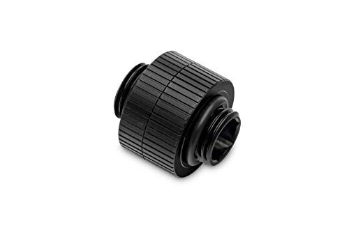 EKWB EK-Quantum Torque 14mm Rotary Male to Male Extender Fitting, Black