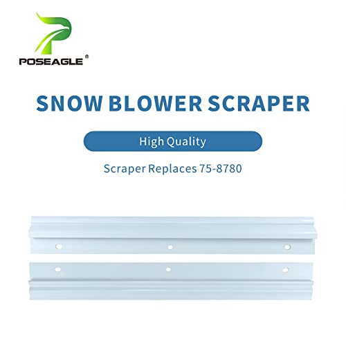 POSEAGLE 84-1980 Rotor Blade with 75-8780 Scraper 75-9010 V Belt for Toro CCR Powerlite 325 Snowthrowers, 38182, 38183, 38173, 38170, 38171, 38172, 38175, 38176, 38177, 38178