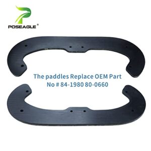 POSEAGLE 84-1980 Rotor Blade with 75-8780 Scraper 75-9010 V Belt for Toro CCR Powerlite 325 Snowthrowers, 38182, 38183, 38173, 38170, 38171, 38172, 38175, 38176, 38177, 38178