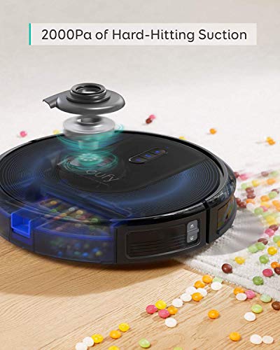 eufy by Anker, RoboVac G30, Robot Vacuum with Dynamic Navigation 2.0, 2000 Pa Strong Suction, Wi-Fi, Compatible with Alexa, Carpets and Hard Floors, Ideal for Pet Owners