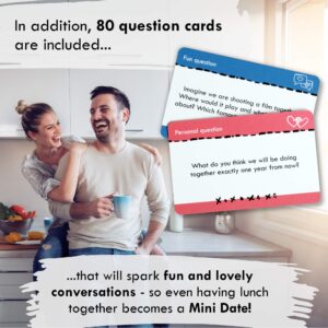 The Perfect Couples Gift for Anniversary, Valentines Day, Christmas, Wedding or Birthday - For Partner, Husband, Wife, Him, Her, Men, Women - Over 100 Date Night Ideas and Question Cards!