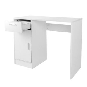 Thaweesuk Shop White Computer Desk PC Laptop Table Study Workstation Home Office w/Drawer Furniture New Particle Board 35.4" L x 15.74" W x 29.5" H