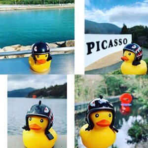 Brezze Letter Rubber Duck Helmet, Bike Horn Bell Car Decoration Bicycle Horn Party Supplies (3 Pack)