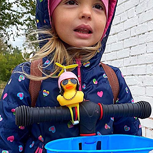 Brezze Letter Rubber Duck Helmet, Bike Horn Bell Car Decoration Bicycle Horn Party Supplies (3 Pack)