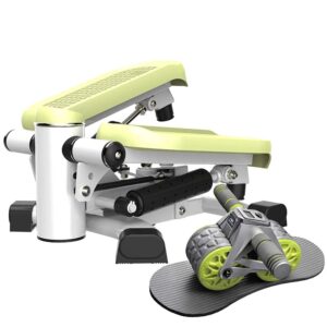leikefitness twist stair stepper 6600(green) and ab wheel roller with intelligent display 1301 bundle