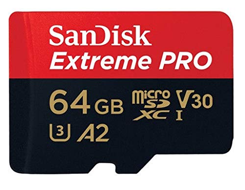 SanDisk 64GB Micro SDXC Memory Card Extreme Pro (2 Pack) Works with GoPro Hero 9 Black Action Camera U3 V30 4K Class 10 (SDSQXCY-064G-GN6MA) Bundle with 1 Everything But Stromboli TF & SD Card Reader