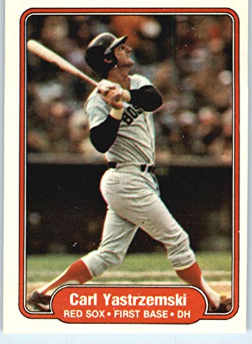 1982 Fleer Baseball Card #312 Carl Yastrzemski Boston Red Sox Official MLB Trading Card (RAW Condition - EX or Better)