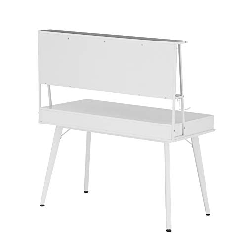 Techni Mobili Study Computer Storage & Magnetic Dry Erase White Board Home Office Desk