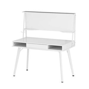 Techni Mobili Study Computer Storage & Magnetic Dry Erase White Board Home Office Desk