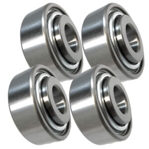 hd switch 4 pack front roller bearing fits toro 3500 4500 4700 tx427 tx525 tx1000 replaces toro 120-3366 108-9017 120-5378 93-4237 w/high temp grease upgrade