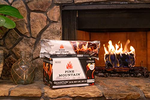 Pine Mountain Quantum 2.5 Hour Easy-Light Firelogs, 4 Count