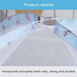 Rrut Baby Safety Net Tent, Premium Baby Bed Canopy Netting Cover Mesh Nursery Mosquito Net - Stylish and Sturdy Infant Crib Tent Net - Protect Your Baby from Falls or Bites Yellow 90CM×120CM