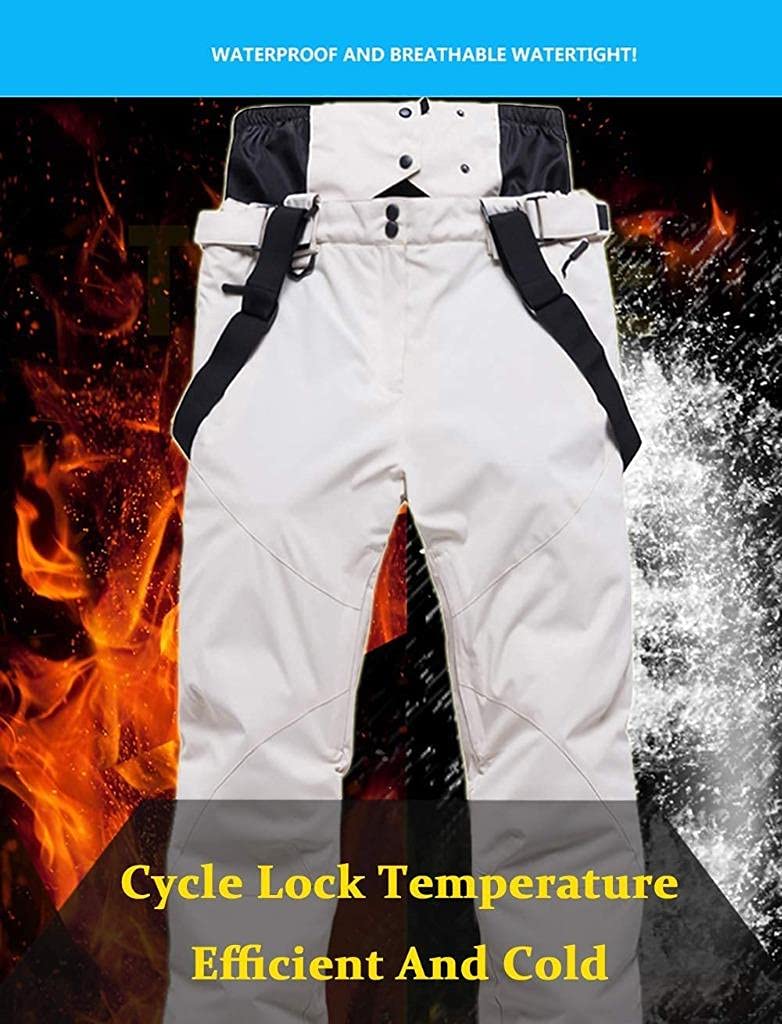 Women's Detachable Ski Bib Pants Ladies Outdoor Windproof Waterproof Snow Pants Waterproof and Breathable,style4 S