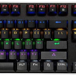 G-Cord Wireless Mechanical Gaming Keyboard, 104 Keys Wired Keyboard with Numpad, Anti-Ghosting Computer Keyboard for PC Desktop Gamers