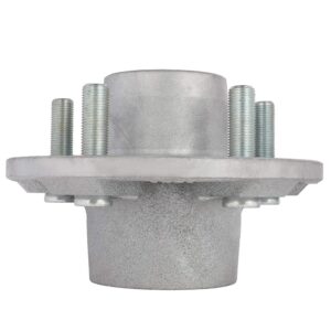 ECCPP Boat Trailer Hub Kit 5 Bolt 1 1/16 x 1 3/8 68149 & 44649 Silver Tapered Spindle Galvanized 3500lb Silver