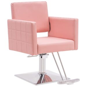 BarberPub Salon Chair for Hair Stylist,Hydraulic Barber Styling Chair, Beauty Spa Equipment 8821 (Pink)