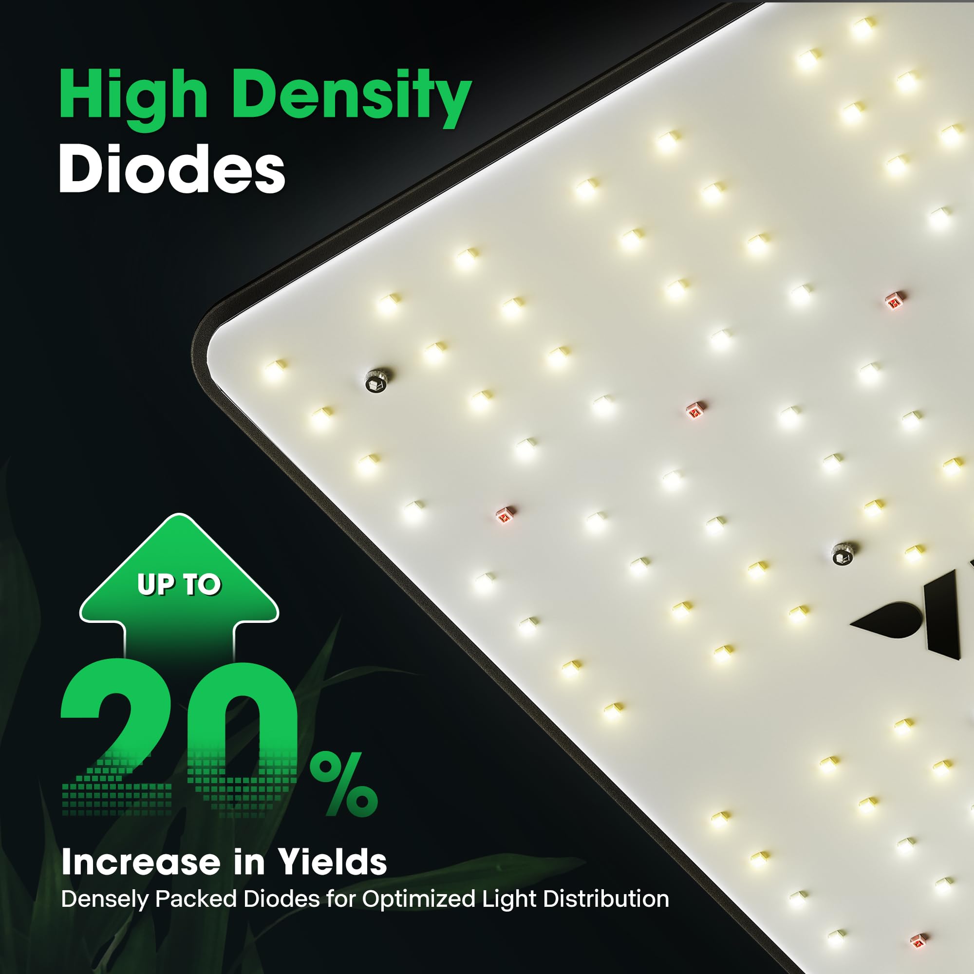 VIVOSUN VS1000 LED Grow Light with Samsung LM301 Diodes & Sosen Driver Dimmable Lights Sunlike Full Spectrum for Indoor Plants Seedling Veg and Bloom Plant Grow Lamps for 2x2/3x3 Grow Tent