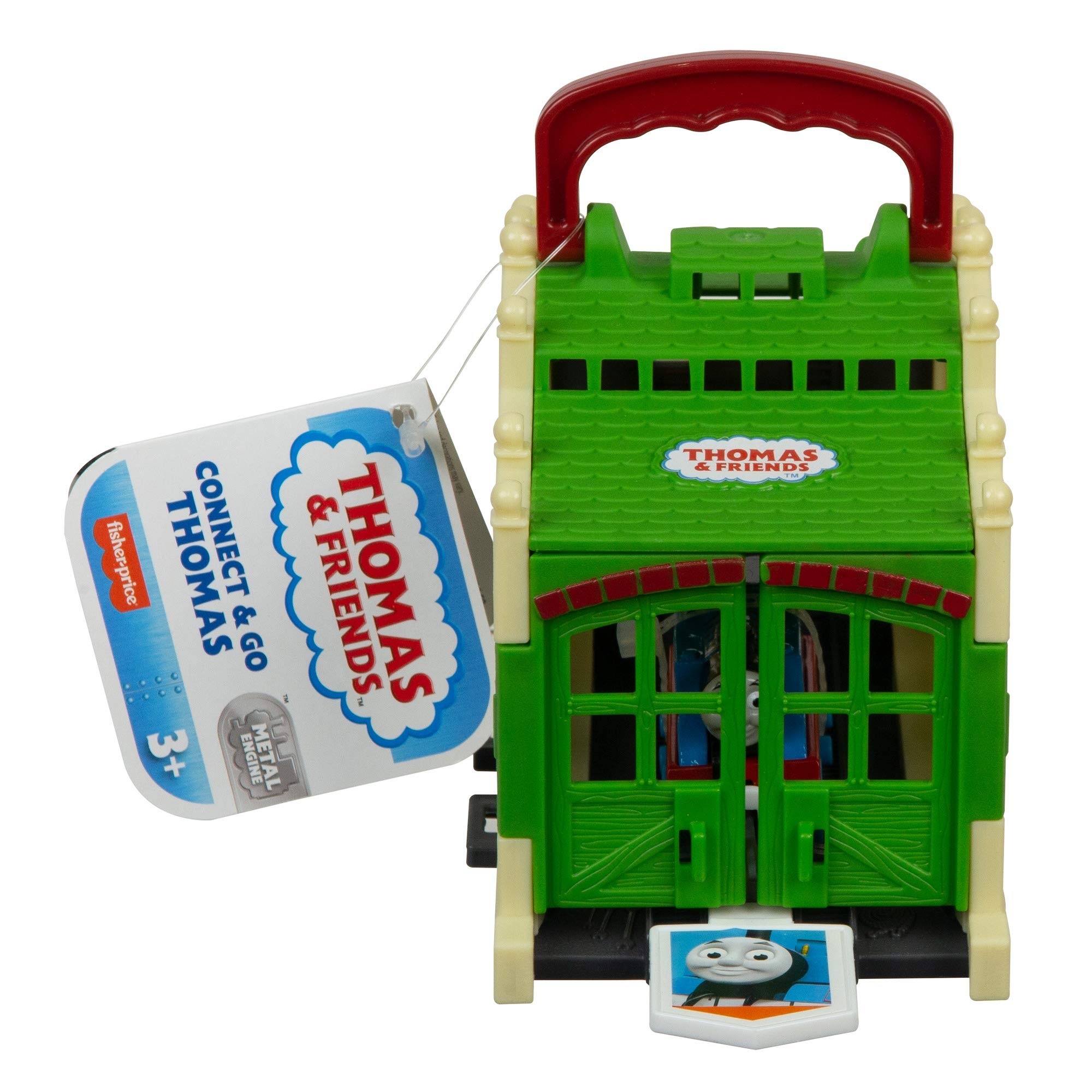 Thomas & Friends Connect & Go Thomas Shed, Push-Along Train Engine with take-Along Storage shed for Preschool Kids Ages 3 Years and up