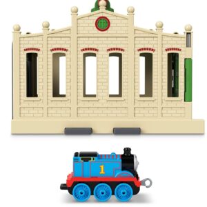 Thomas & Friends Connect & Go Thomas Shed, Push-Along Train Engine with take-Along Storage shed for Preschool Kids Ages 3 Years and up