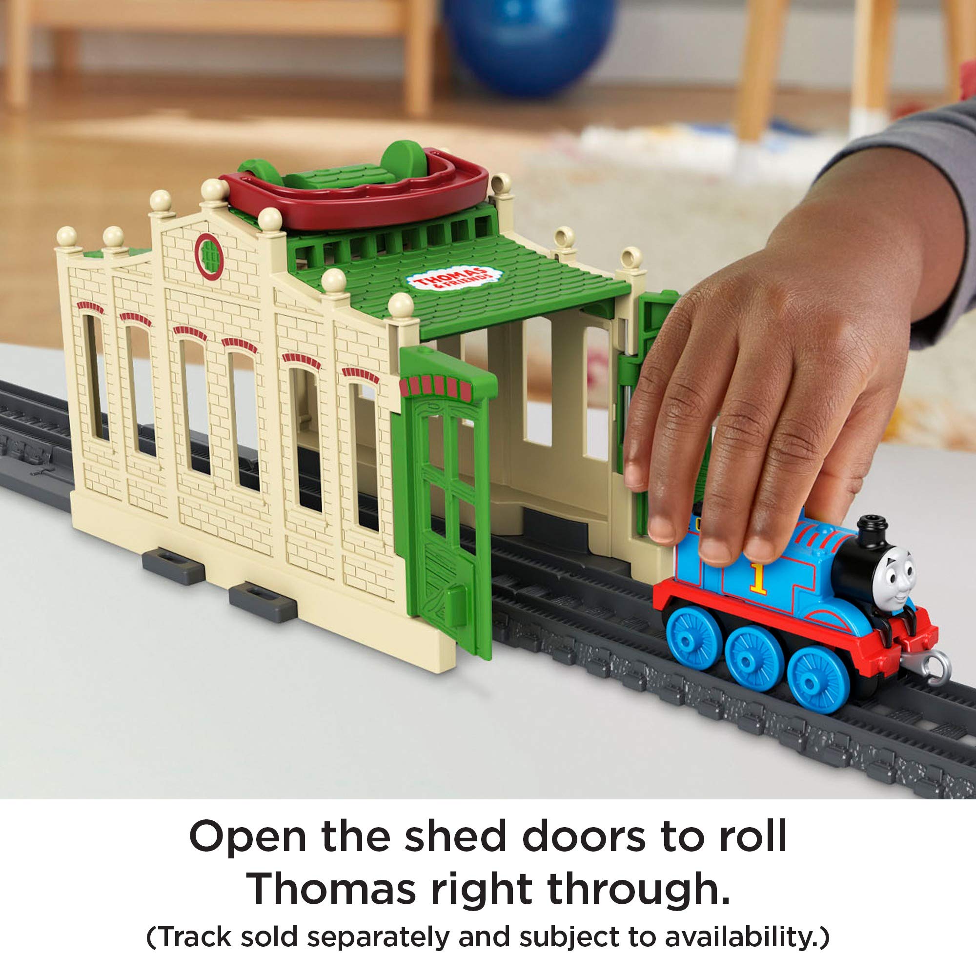 Thomas & Friends Connect & Go Thomas Shed, Push-Along Train Engine with take-Along Storage shed for Preschool Kids Ages 3 Years and up