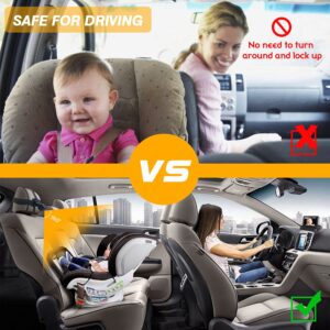 Baby Mirror for Car-Back Seat Baby Car Camera with Night Vision,View Infant in Rear Facing Seat with 4.3 Inch HD Display,Not Need to Turn Around,Observe The Baby's Every Move at Any Time while Driving