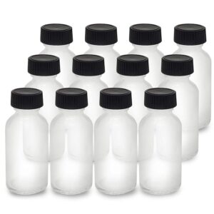 onisavings glass bottles with caps lids -with no leaking caps -bottles use to store for essential oils, perfumes, fragrances, sauces, and hot sauces - size 1 oz (12 pack)