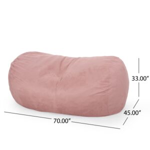 Christopher Knight Home 313871 Bean Bag, Rose Petal Pink Small