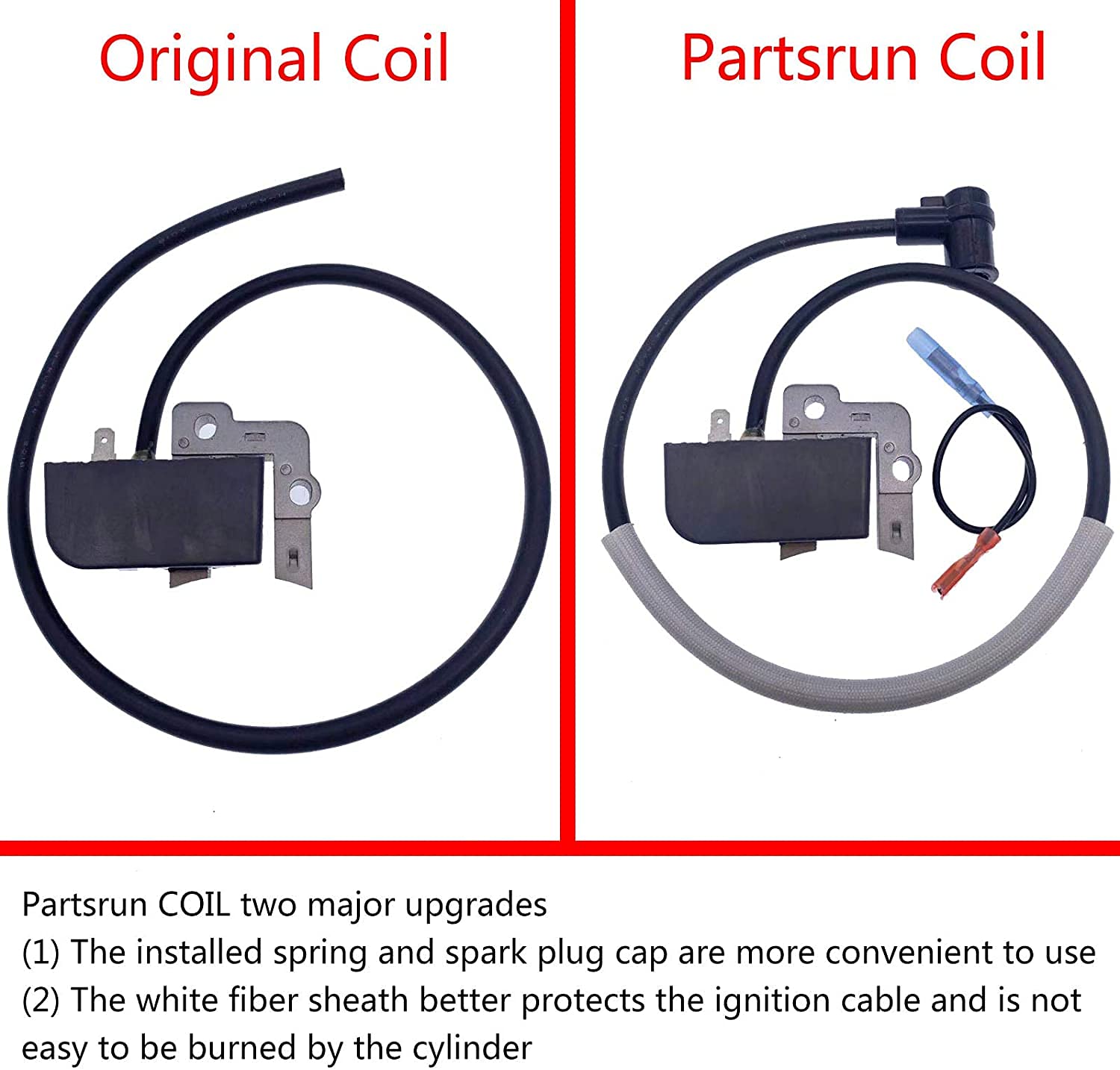 PARTSRUN Coil Fit Echo Blower Ignition Module ID#C6799 For Echo Shindaiwa Kioritz Blower PB-403 PB-460 PB-601 PB-602 PB-603#15660108361#15660109861,ZF-IG-A00638