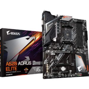 Gigabyte A520 AORUS Elite (AM4/AMD/ A520/ ATX/M.2/SATA 6Gb/s/USB 3.2 Gen 2/Realtek GbE LAN/Motherboard)