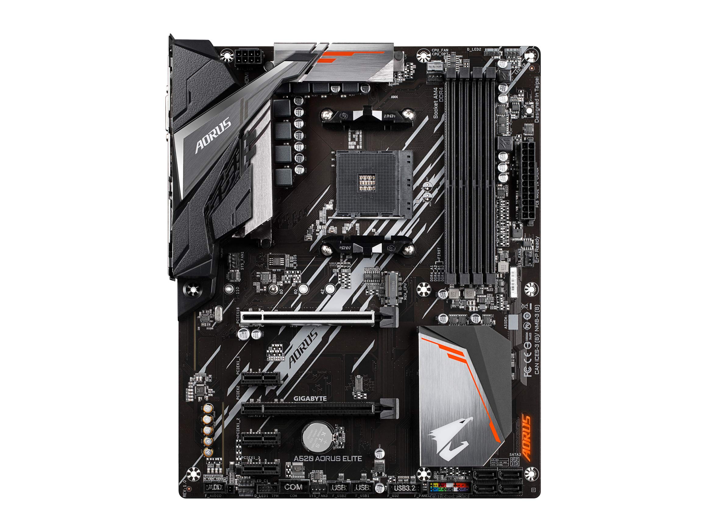 Gigabyte A520 AORUS Elite (AM4/AMD/ A520/ ATX/M.2/SATA 6Gb/s/USB 3.2 Gen 2/Realtek GbE LAN/Motherboard)