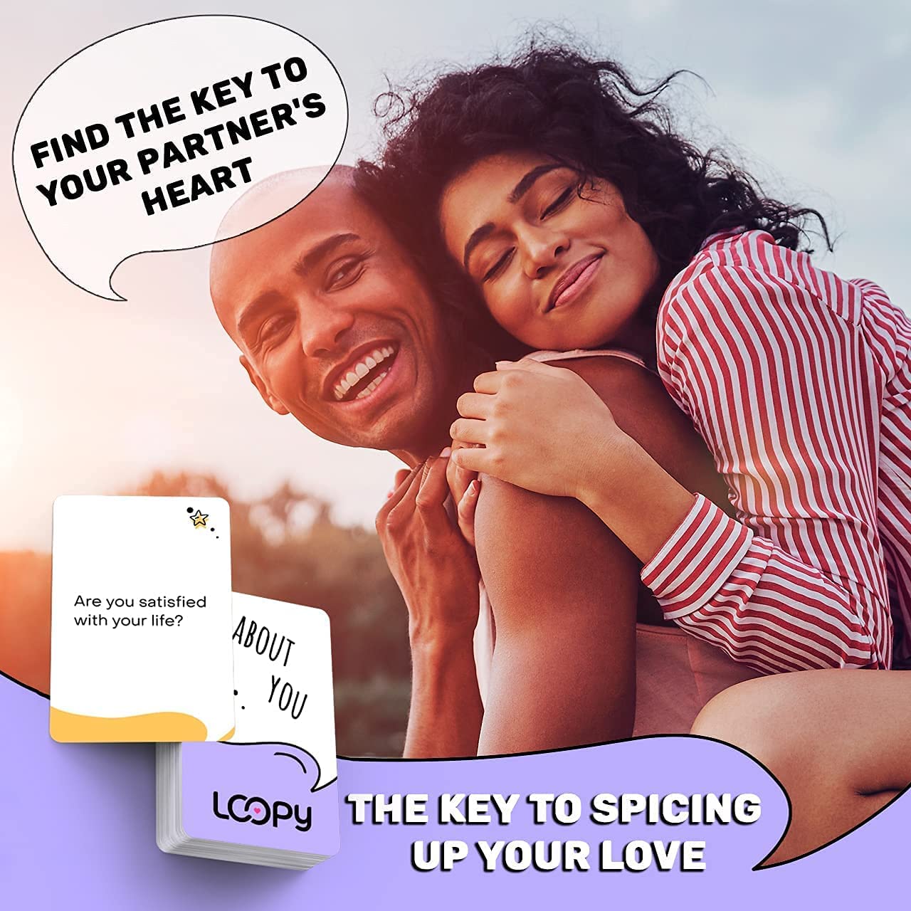 LOOPY - Couples Game: 210 Deep and Thought-Provoking Question Cards to Improve Communication and Strengthen Bonds