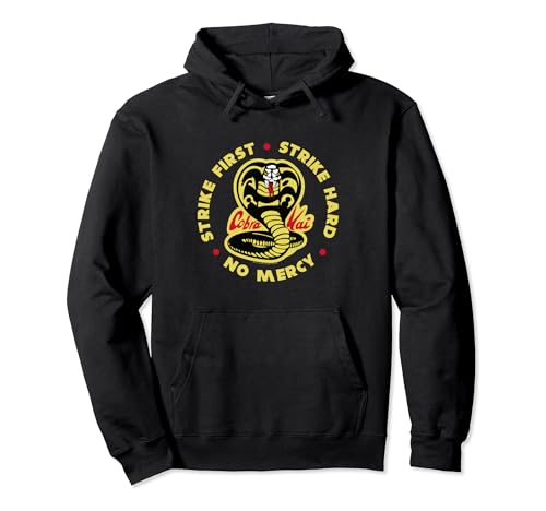 Cobra Kai Strike First Cobra Logo Pullover Hoodie