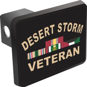 desert storm veteran trailer hitch cover