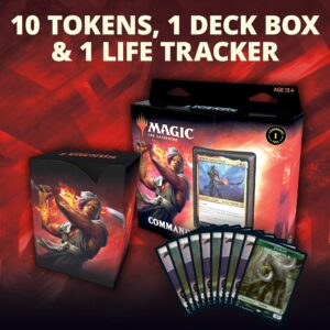 Magic: The Gathering Commander Legends – Arm for Battle | 100 Card Ready-to-Play Deck | 1 Foil Commander | Red-White, C78590000