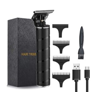 gominyuf usb rechargeable professional hair clipper,hair trimmer for men,gominyouf cordless beard shaver precision trimmer with metal waterproof body (black)