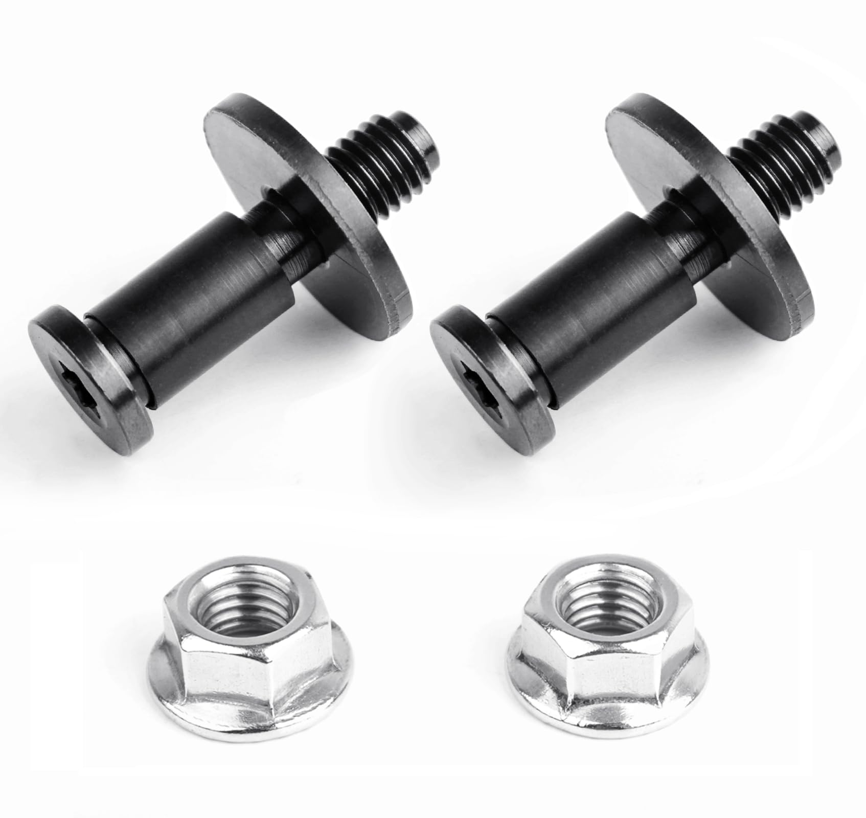 UNIGT 38427 Tailgate Striker Bolt Compatible with Chevy Silverado Escalade Avalanche Sierra Come with Nuts Replace 11570162 - Set of 2