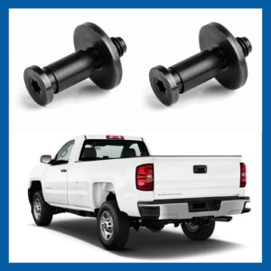 UNIGT 38427 Tailgate Striker Bolt Compatible with Chevy Silverado Escalade Avalanche Sierra Come with Nuts Replace 11570162 - Set of 2