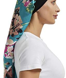 Wbfwbb 2 Pcs Silk Bonnet for Women Satin, Soft Elastic Band Silky Sleeping Cap Big Bonnets for Braids