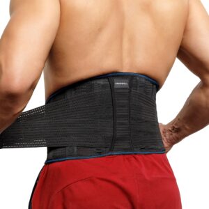 amorwell back brace for lower back pain - relief sciatica - lumbar support belt for lifting for men and wome