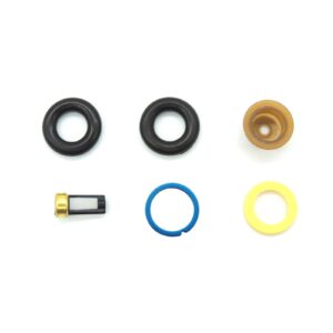 HiSport Fuel Injector Seal Kits Include O-rings, Pintle Caps, Seal Spacers and Filter Baskets Universal Repair Set Replaces 0280150962 [8 Set]