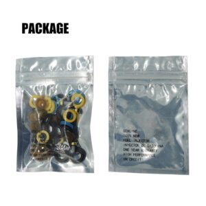 HiSport Fuel Injector Seal Kits Include O-rings, Pintle Caps, Seal Spacers and Filter Baskets Universal Repair Set Replaces 0280150962 [8 Set]