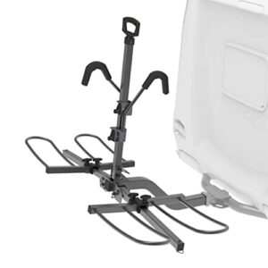 HYPERAX Volt RV -Approved Hitch Mounted 2 E Bike Rack Carrier for RV,Camper,Motorhome,Trailer,Toad with 2" Class 3 or Higher Hitch Receivers -Fits Up to 2X 70lbs E Bikes with Up to 5" Fat Tires