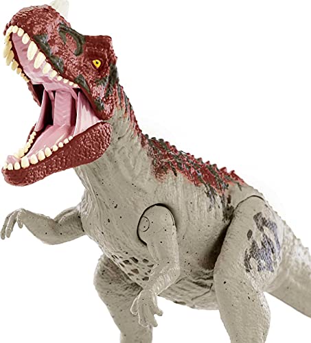 Mattel Jurassic World Camp Cretaceous Roar Attack Ceratosaurus Dinosaur Action Figure Toy with Strike Feature and Sounds